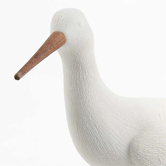 Olive Ombre Decorative Bird on a Stand Sculpture