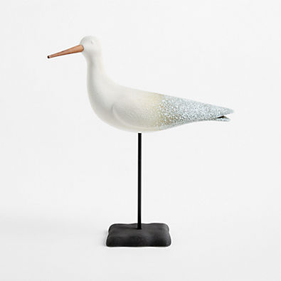 View Olive Ombre Decorative Bird on a Stand Sculpture details