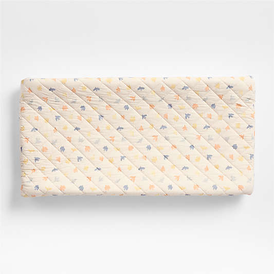 Birdie Blossoms Organic Cotton Baby Changing Pad Cover
