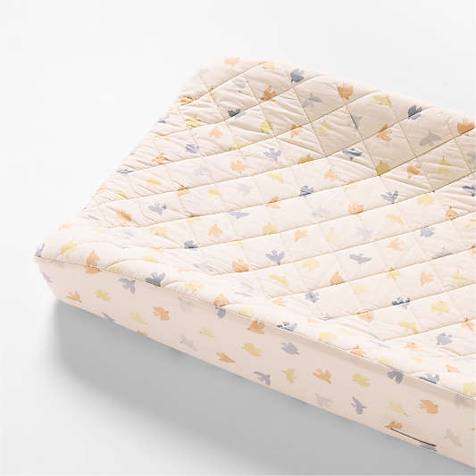 Birdie Blossoms Organic Cotton Baby Changing Pad Cover