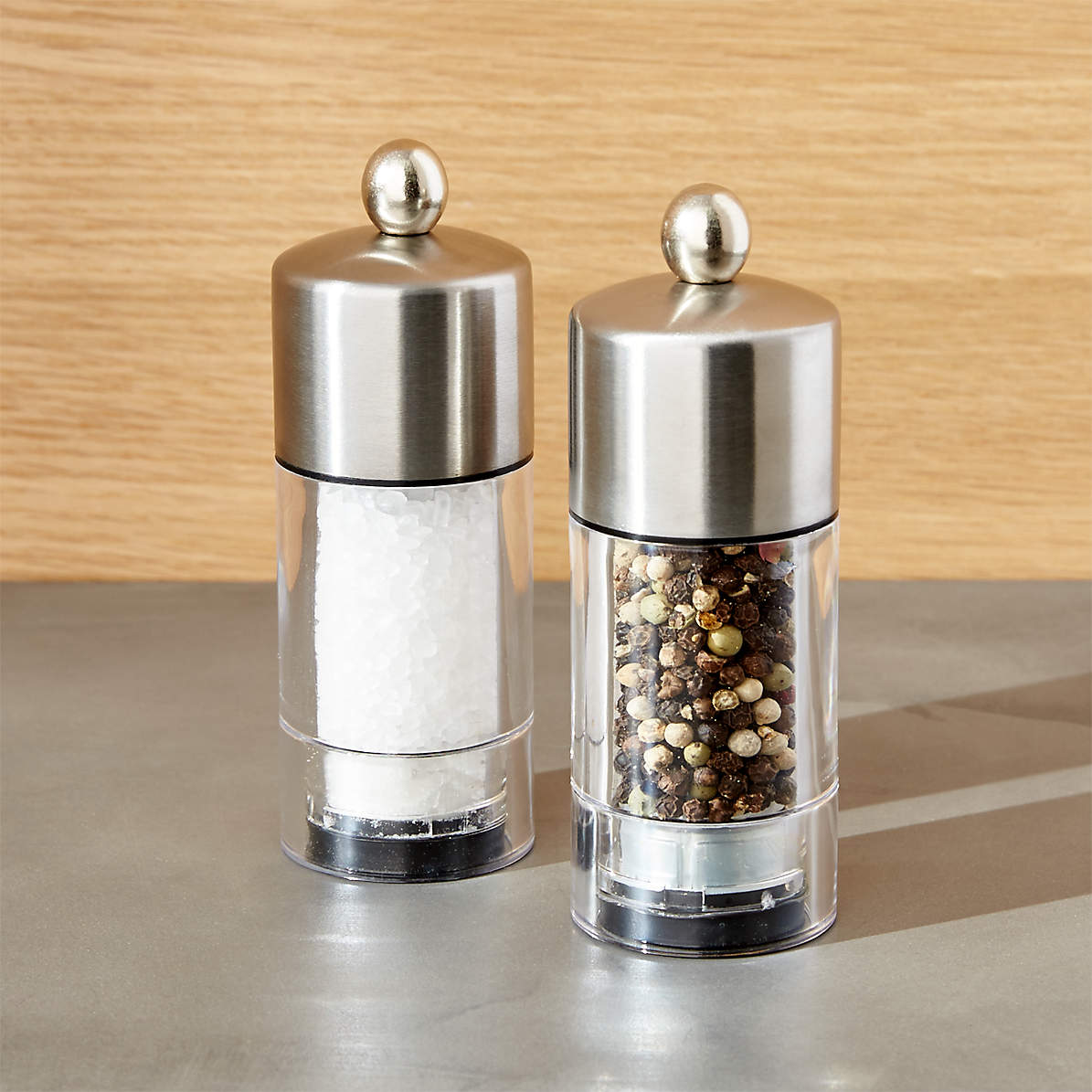 Unique Bargains Wooden Home Kitchen Hand Crank Twist Salt Spice Container Mill  Grinder Shaker Bronze Tone : Target