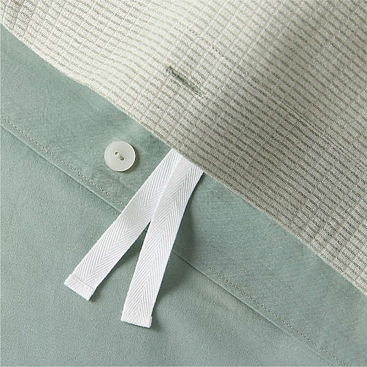 Biscuit Gauze Verte Green Kids Duvet Cover