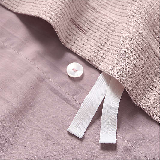 Biscuit Gauze Wildflower Purple Kids Twin Duvet Cover