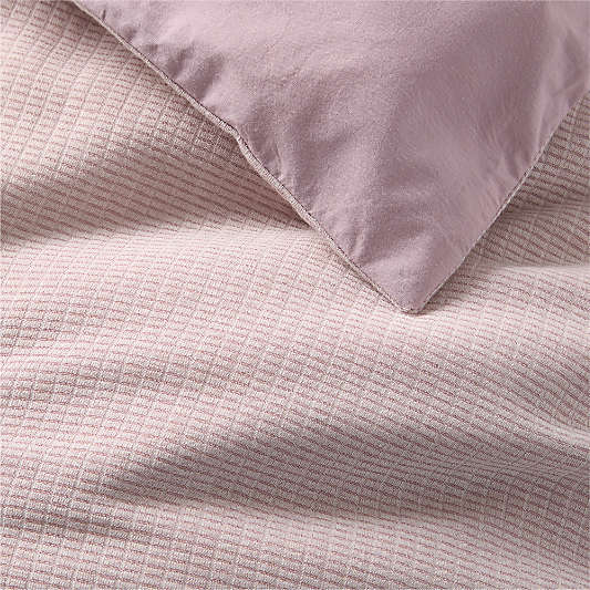 Biscuit Gauze Wildflower Purple Kids Twin Duvet Cover
