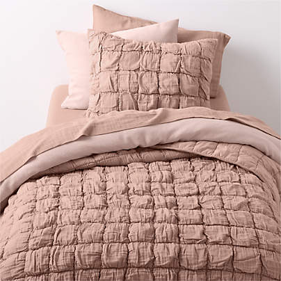 Biscuit Gauze Wildflower Purple Kids Twin Duvet Cover