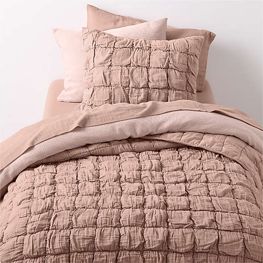 Biscuit Gauze Wildflower Purple Kids Duvet Cover