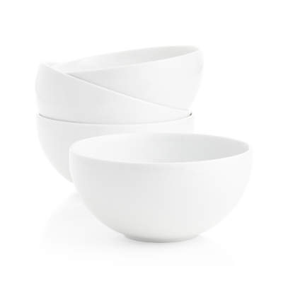 IMPULSE! Bistro Medium White Porcelain Creamer Container-Set of 4