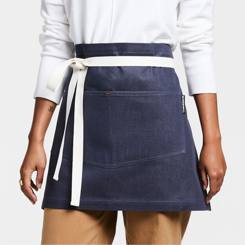 Bistro Indigo Organic Cotton Half Apron - image 2 of 7