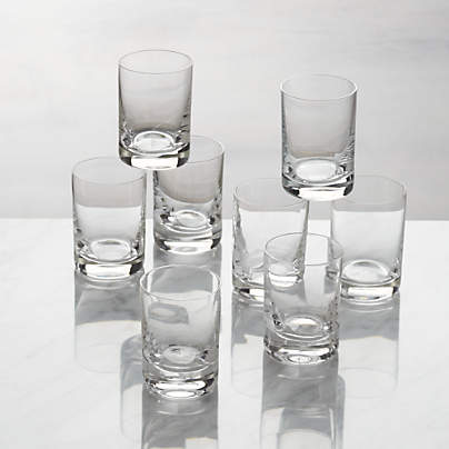 KooK Cortado Glass Set, Double Shot Glasses, For