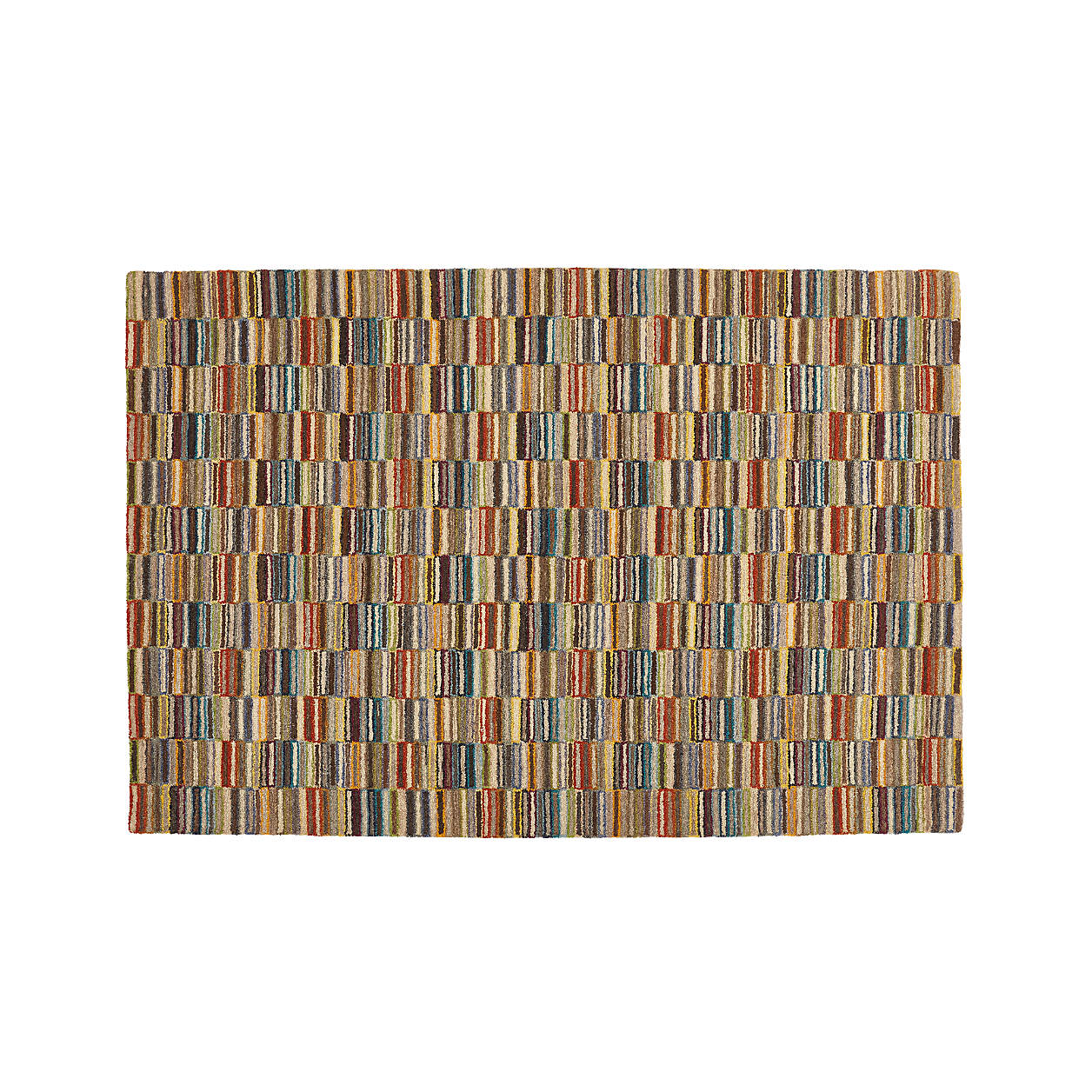 Bix Striped Wool Rug 6'x9' + Reviews Crate & Barrel