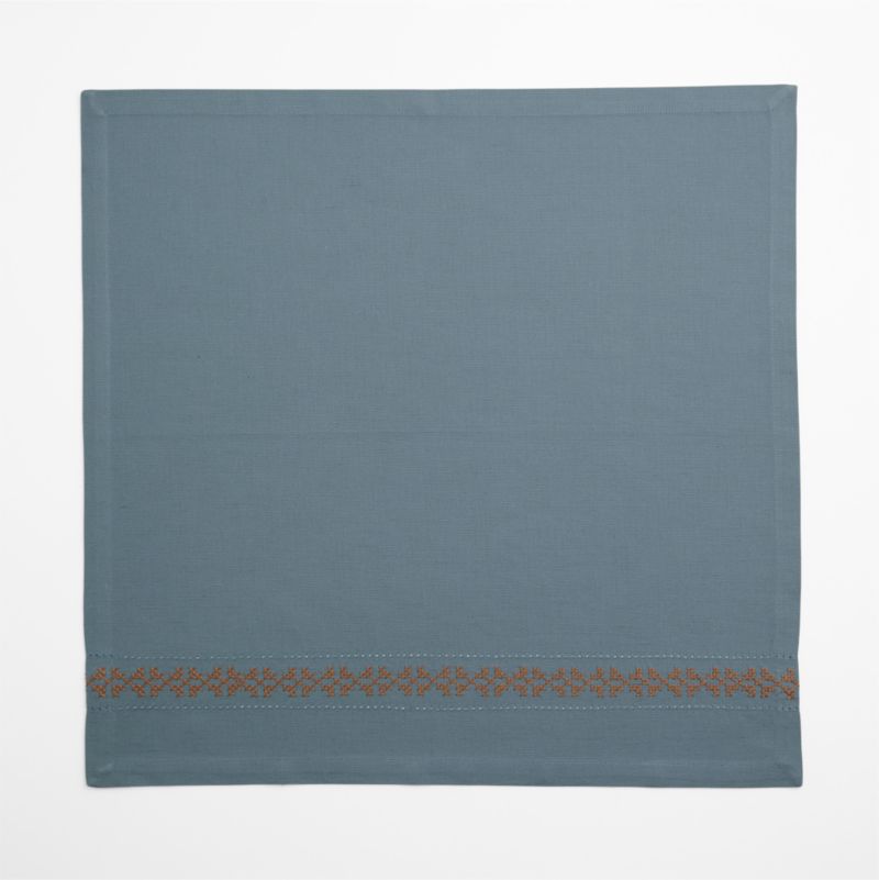 Blue Cross Stitch Napkin, Set of 4 - image 1 of 3