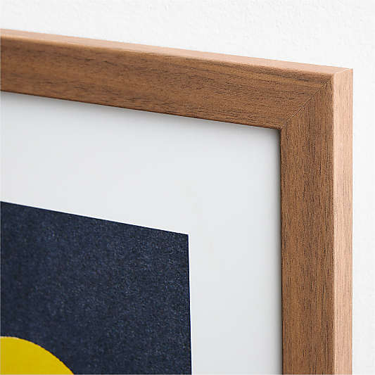Blue Love, All Walnut Framed Wall Art Print by Venus Williams