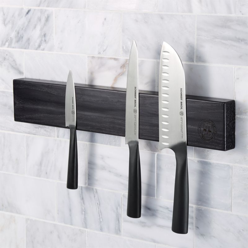 Black Magnetic Knife Holder + Reviews | Crate & Barrel