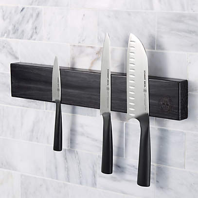 Magnetic Knife Holder Wall Mount Black Knife Rack For Plastic Block Magnet  Knife Holder Kitchen Utensil Organizer