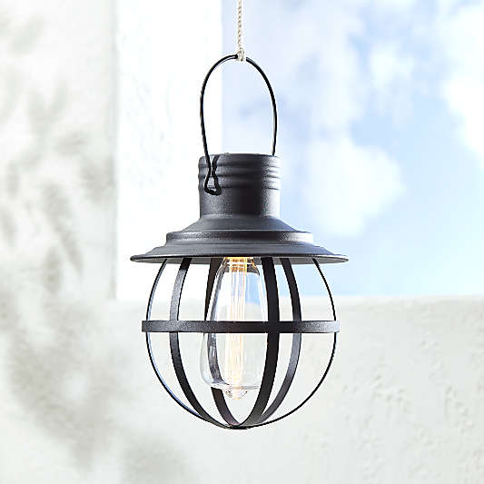 Black Caged Geometric Lantern