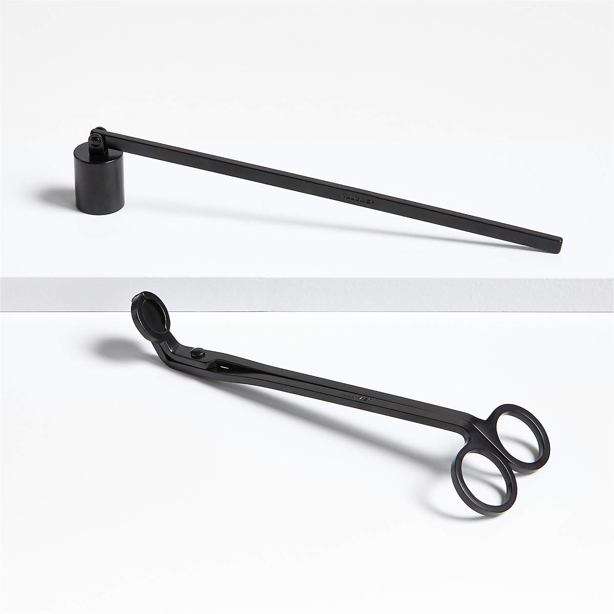 ILLUME Black Candle Snuffer and Wick Trimmer Crate & Barrel