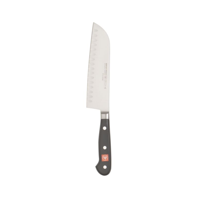 Wusthof ® Classic Black 7" Hollow Edge Santoku Knife - image 6 of 4