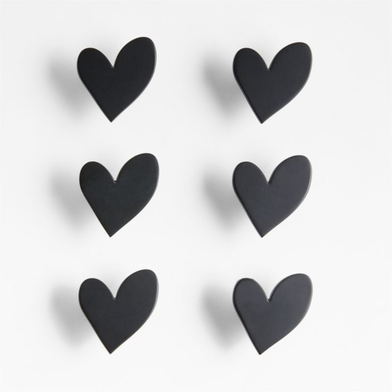 Heart Black Dresser Knobs by Leanne Ford, Set of 6 - image 0 of 4