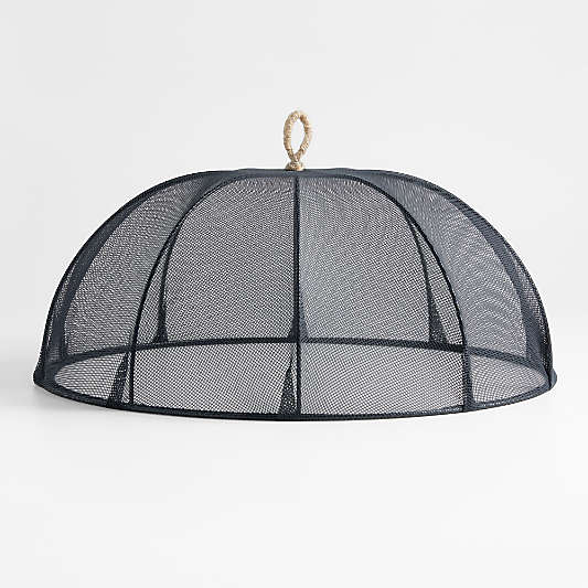 Black Mesh 18" Round Food Cover