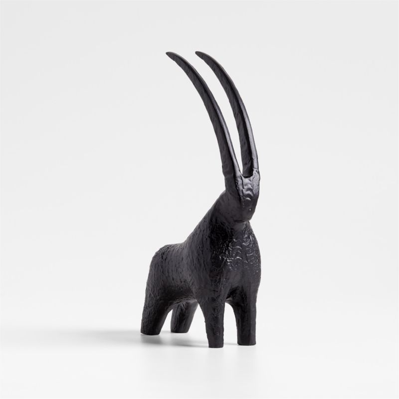 Black Metal Decorative Gazelle