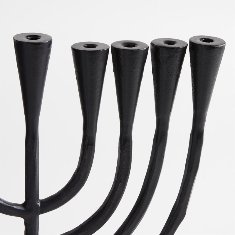 Black Metal Menorah - image 3 of 4