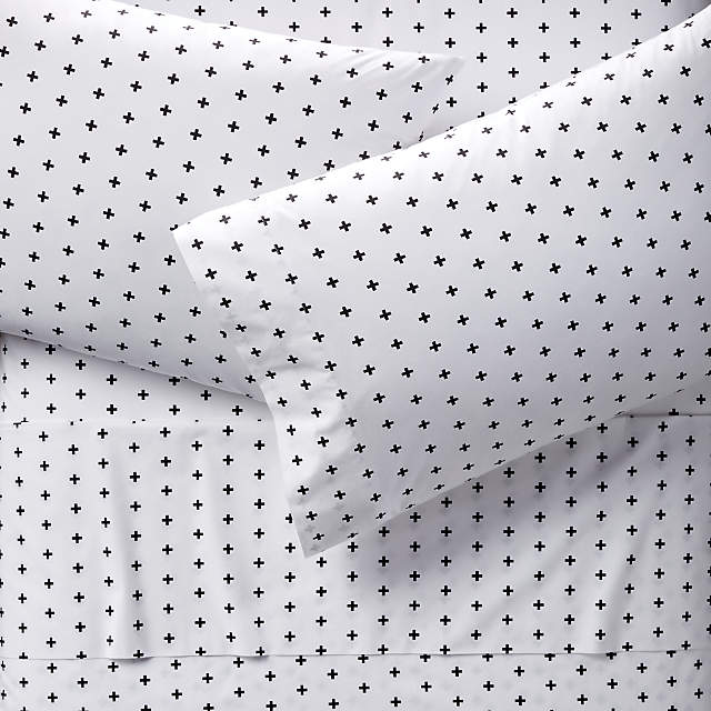Black Confetti Toddler Fitted Sheet