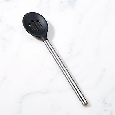 View Tovolo ® Black Silicone Slotted Spoon details