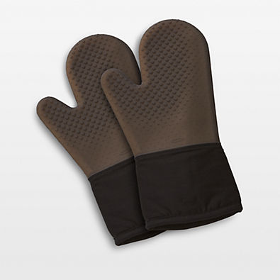 View OXO ® Black Silicone Oven Mitt, Set of 2 details