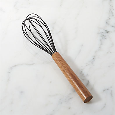 View Black Silicone Whisk with Acacia Wood Handle details