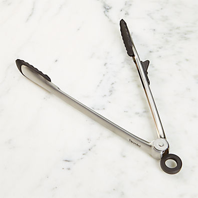 View Tovolo ® Black Tip Top Silicone Tongs details
