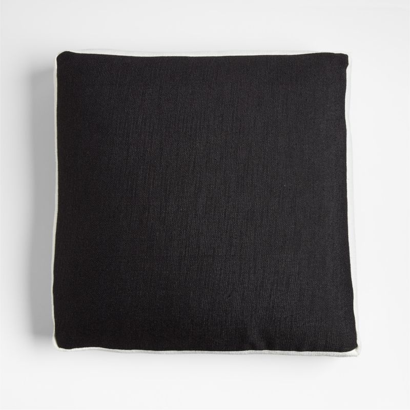 Black and White 20"x20" Outdoor Throw Pillow
