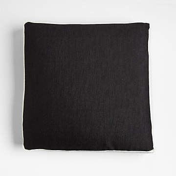 Rowley Charcoal Floor Pillow — Sedgwick & Brattle