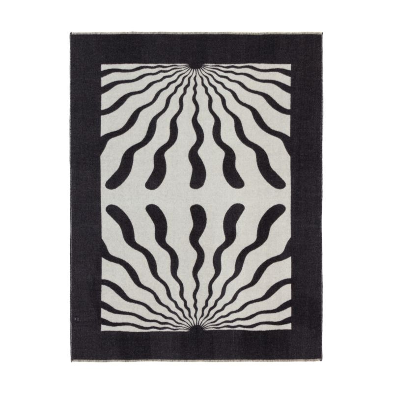 Blacksaw Dopamine 53"x70" Alpaca Charcoal Reversible Throw Blanket - image 1 of 4