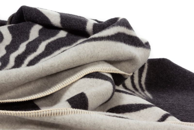 Blacksaw Dopamine 53"x70" Alpaca Charcoal Reversible Throw Blanket - image 2 of 4