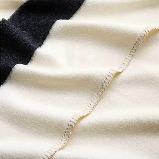 Blacksaw Mason 50"x70" Alpaca Ivory Throw Blanket
