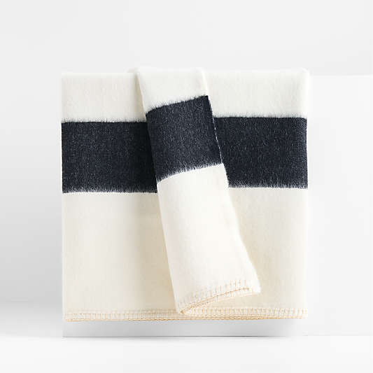 Blacksaw Mason 50"x70" Alpaca Ivory Throw Blanket