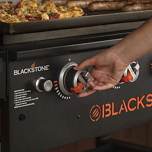 Black-Handled 4-Piece Barbecue Tool Set | Crate & Barrel