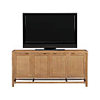 View Blake 68" Light Brown Teak and Rattan Media Console - image 10 of 10