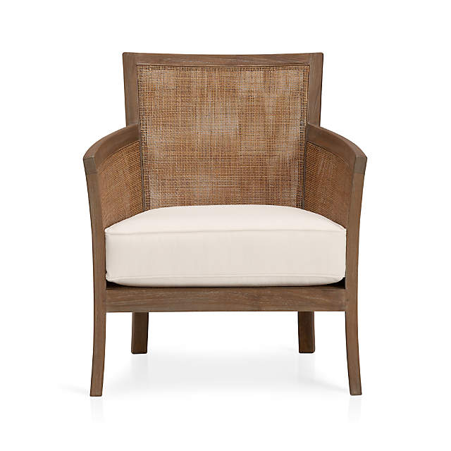 crate and barrel rattan chair