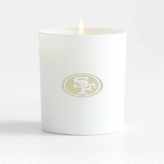 NFL San Francisco 49ers Monochrome No. 01 Blanc 1-Wick Scented Candle - Basil, Nettle Flower and Sage