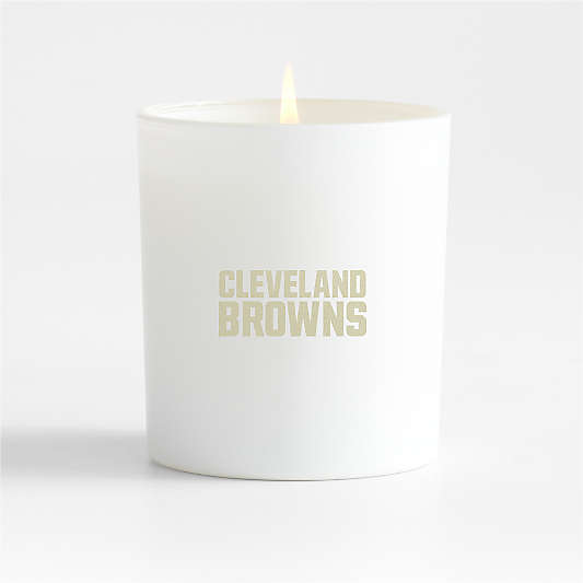 NFL Cleveland Browns Monochrome No. 01 Blanc 1-Wick Scented Candle - Basil, Nettle Flower and Sage
