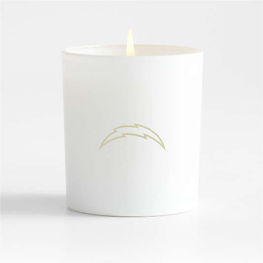 NFL Los Angeles Chargers Monochrome No. 01 Blanc 1-Wick Scented Candle - Basil, Nettle Flower and Sage