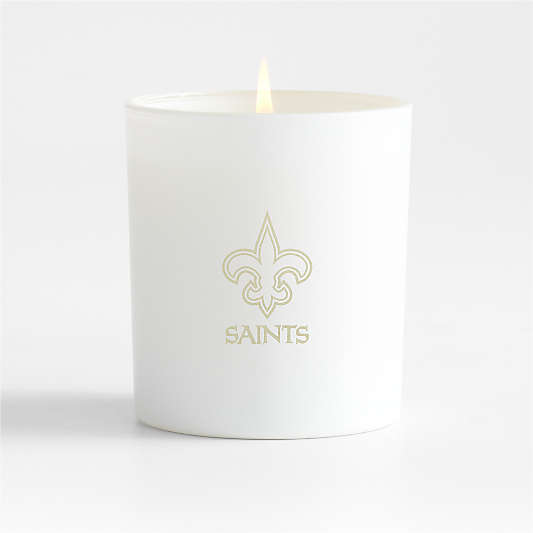 NFL New Orleans Saints Monochrome No. 01 Blanc 1-Wick Scented Candle - Basil, Nettle Flower and Sage