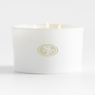 View NFL San Francisco 49ers Monochrome No. 01 Blanc 3-Wick Scented Candle - Basil, Nettle Flower and Sage details