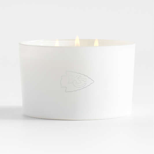 NFL Kansas City Chiefs Monochrome No. 01 Blanc 3-Wick Scented Candle - Basil, Nettle Flower and Sage