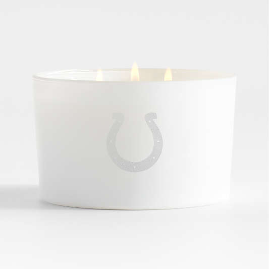NFL Indianapolis Colts Monochrome No. 01 Blanc 3-Wick Scented Candle - Basil, Nettle Flower and Sage