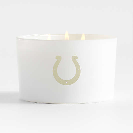 NFL Indianapolis Colts Monochrome No. 01 Blanc 3-Wick Scented Candle - Basil, Nettle Flower and Sage
