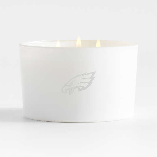 NFL Philadelphia Eagles Monochrome No. 01 Blanc 3-Wick Scented Candle - Basil, Nettle Flower and Sage