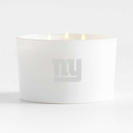 NFL New York Giants Monochrome No. 01 Blanc 3-Wick Scented Candle - Basil, Nettle Flower and Sage