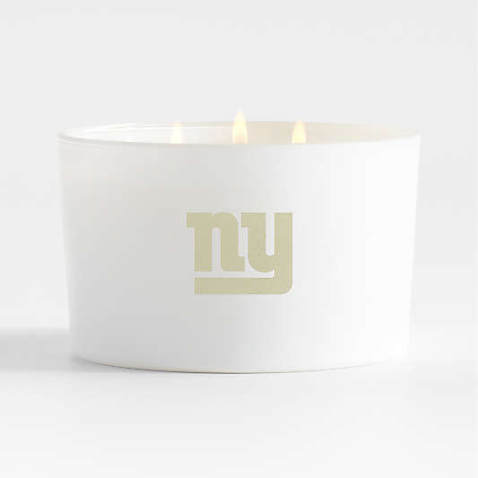 NFL New York Giants Monochrome No. 01 Blanc 3-Wick Scented Candle - Basil, Nettle Flower and Sage